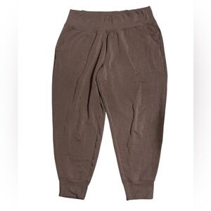 Athleta high waisted joggers brown XL
